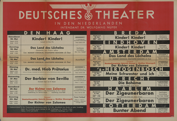 AF-10162 Deutsches Theater in den Niederlanden intendant dr. Wolfgang Nufer Rotterdam: Montag 31. Mai Bunter Abend, ...