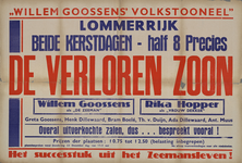 AF-10201 Willem Goossens Volkstoneel Lommerrijk Beide Kerstdagen - half 8 Precies De Verloren Zoon Willem Goossens als ...