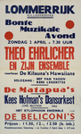 AF-10206 Lommerrijk, Hillegersberg bonte muzikale avond zondag 2 april 1944 - 7.30 uur Theo Ehrlicher en zijn ensemble ...
