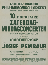 AF-10284 Rotterdams Philharmonisch Orkest, dirigenten: Eduard Flipse en Piet van Mever 10 Populaire ...