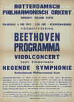 AF-10299 Rotterdams Philharmonisch Orkest, (R.Ph.O.) dirigent: Eduard Flipse maandag 4 mei 1942, Koninginnekerk ...
