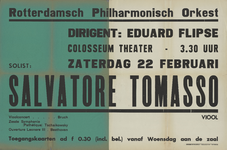 AF-10309 Rotterdams Philharmonisch Orkest, (R.Ph.O.) dirigent: Eduard Flipse Colosseum-theater zaterdag 22 februari ...