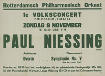 AF-10311 Rotterdams Philharmonisch Orkest, (R.Ph.O.) 1e volksconcert Colosseum-theater zondag 9 november 1941 Paul ...