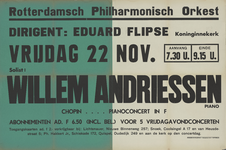 AF-10321 Rotterdams Philharmonisch Orkest, (R.Ph.O.) dirigent: Eduard Flipse, Koninginnekerk vrijdag 22 november 1940 ...