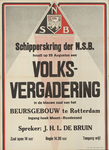 AF-10370 N.S.B. Schipperskring der N.S.B. houdt op 28 augustus 1943 een Volksvergadering in de blauwe zaal van het ...