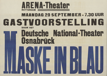 AF-10406 Arena Theater Rotterdam maandag 29 september 1941 gastvoorstelling door het Deutsche National-Theater ...