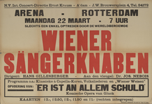 AF-10426 Arena Theater Int. Concert-Directie Ernst Krauss maandag 22 maart 1943 slechts een optreden door de Wiener ...