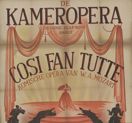 AF-10435 Arena Theater, buitengewone opera-avond De Kamer-opera olv Jaap Kool speelt Cosi fan Tutte Komische Opera van ...