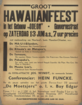 AF-10535 Hawaiianfeest in het gebouw Odeon 13 juni 1942 m.m.v., w.o.: De Ma-U-I-Eilanders, De Kilauea's en Matapua's, ...