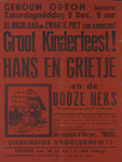 AF-10539 Gebouw Odeon 5 december 1942 St. Nicolaas en Zwarte Piet zijn aanwezig! Groot kinderfeest! Hans en Grietje en ...