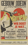 AF-10540 Gebouw Odeon zaterdag 12 en zondag 13 december 1942 Valk's variètè Wie doet je wat Emmy Arbous Dr. Caligari ...