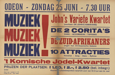AF-10570 Odeon Theater zondag 25 juni 1944 Muziek Muziek Muziek! John's Variété Kwartet De 2 Corita's De ...