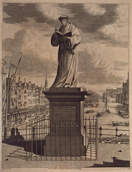 1970-1728 Standbeeld Erasmus op de Grotemarkt