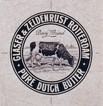 1970-1881 Reclamedrukwerk met een grazende koe.