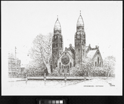 1971-2572 Gezicht op de Boezem met de Koninginnekerk, gezien vanaf de Vredenoordkade, uit het zuidoosten.