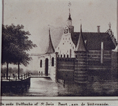 1973-4030 De Delftse Poort, aan de Coolsingel, gezien uit de westelijke richting.