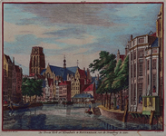 1973-4148 De Grote Kerk en de Korenbeurs te Rotterdam, gezien vanaf de Kleine Draaibrug.