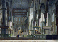 1973-4609 Het interieur van de Grote Kerk, gezicht naar het koor.