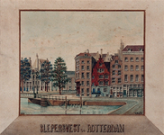 1973-5054 Nieuwehaven met Slepersvest. Links Roobrug met de achtergrond de Geldersekade.