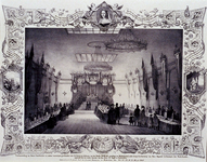 1973-5278 Maart 1849Tentoonstelling dameshandwerken, in de grote zaal van de sociëteit Harmonie.
