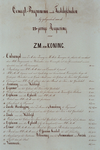 1973-5835 21 mei 1874Programma van de feestelijkheden ter gelegenheid van de 25-jarige regering van Koning Willem III.