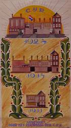 1974-109 1924Cooperatieve IJsfabriek RotterdamHerdenkingsplaat aangeboden door het personeel der C.IJ.R., ...