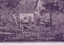 1983-228 Boerenhuisje aan de Slaak.