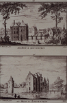 1984-4-EN-5 Boven: 's slot Loevestein, 1732.Onder: Voorburgt van Loevestein.