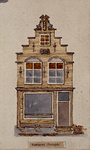 1985-6007 Voorgevel van een huis aan de Voorhaven oostzijde.