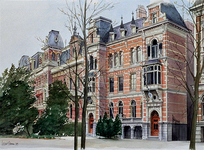 1988-684 Westplein met de panden 9 en 10 aan de noordzijde.
