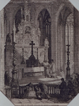 1990-342 Anonieme voorstelling van het altaar in de Grote Kerk.