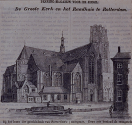 1992-604 De Grote Kerk en het Raadhuis.