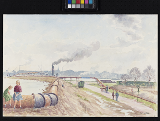 IX-1850-00-20-1 Gezicht op de Maasboulevard ter hoogte van de Oude Plantage, uit het noorden.