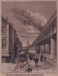 IX-855 De spoorwegbrugviaduct, door de stad, gezien vanaf de Gedempte Binnenrotte.
