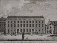 RI-1078 Het nieuwe Zakkendragershuis te Rotterdam in 1760.