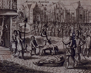 RI-1230-1 9 april 1572Spaanse soldaten begaan wreedheden na de verovering van Rotterdam.