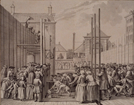 RI-1328 Eerste steenlegging van het Weeshuis op 20 januari 1762 aan de Goudsewagenstraat door Nicolaas Hendrik van ...