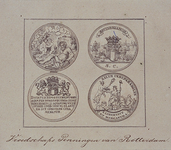 RI-1333 Gouden en zilveren vroedschapspenningen, geslagen in 1770