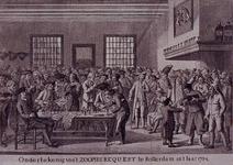 RI-1367 30 maart 1784Ondertekening van het zoopjesrekwest, waarmee door orangisten opheffing van het patriotse ...