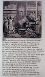 RI-1374 1784Spotprent op Antonie Berkhuis, adelborst van de 9de compagnie die de suikerbakkerswinkel Het Lam is ...
