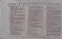RI-1389 1784Begrafenis van de hertog van Louis van Brunswijk Wolffenbuttel, met een verklaring.