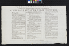 RI-1389 1784Begrafenis van de hertog van Louis van Brunswijk Wolffenbuttel, met een verklaring.