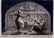 RI-1393 Kaat Mossel in de Gevangenis, met de meid en de naaister van de cipier.