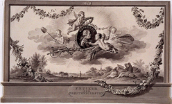 RI-1413-11 24 april 1786Afbeelding ter ere van de patriotse leider Joan Derk van der Capellen tot den Pol, (fnuiker der ...