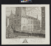 RI-1419-2 De afzetting van enige regenten bij het stadhuis aan de Hoogstraat.