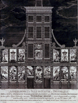 RI-1441-I 8 maart 1788Afbeelding van de illuminatie en decoratie van het huis der Oprechte Vaderlandse Sociëteit op het ...
