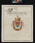 RI-1513 Gewijzigde kopie van het wapendiploma van keizer Napoleon voor Rotterdam.