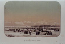 RI-1607-3 Februari, 1855.Gezicht op de Maas voor een fabriek op Feijenoord.