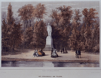 RI-1624 Het standbeeld van H. Tollens in het Park.