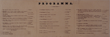 RI-1638 11 maart 1864Programma + titelpagina van een verzameling afbeeldingen van de gecostumeerde optocht ter ...